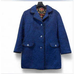 Vintage Aga Max Hurmy Austrian Wool Loden
Coat w/ Rare Coin Buttons Size 42